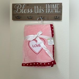 Little Wonders Pink/Red Baby Blanket